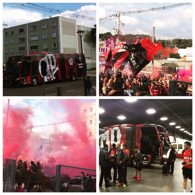 O "Caminho para o inferno" na chegada da delega&ccedil;&atilde;o rubro-negra