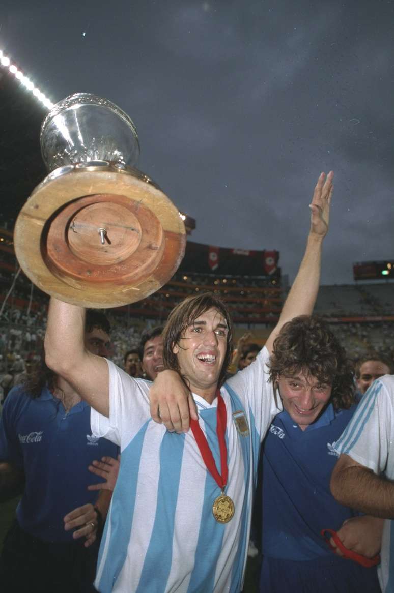 Batistuta foi o artilheiro da Argentina no último título da seleção principal, a Copa América de 1993