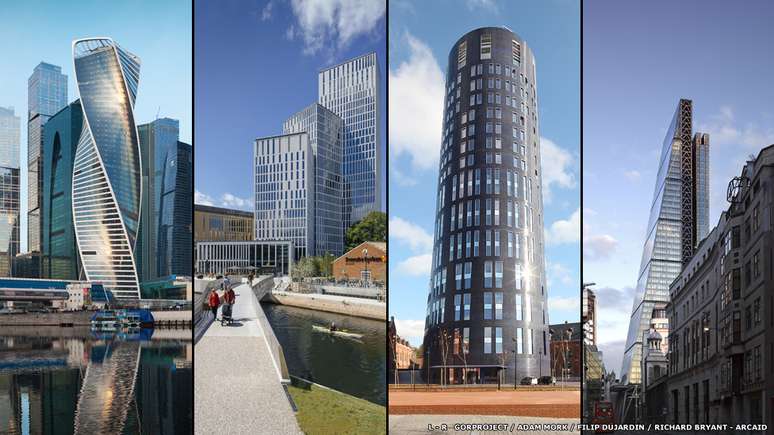 A Evolution Tower, parte do crescente centro comercial internacional de Moscou; um complexo multiuso na Su&eacute;cia; o quartel-general da pol&iacute;cia da B&eacute;lgica; e um edif&iacute;cio comercial em Londres foram os outros finalistas da categoria Europa