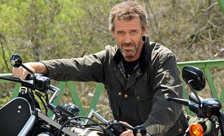 House em sua motocicleta, no último episódio de House