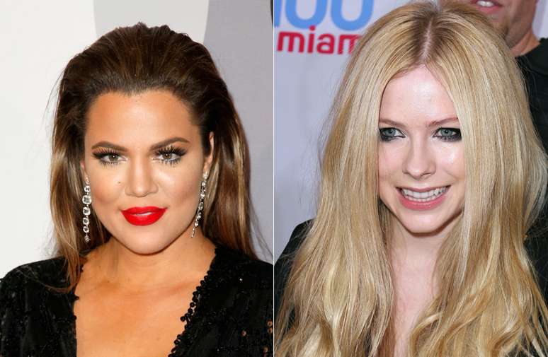 Khloe Kardashian é três meses mais velha que a cantora pop Avril Lavigne, mas ambas têm 30 anos.
