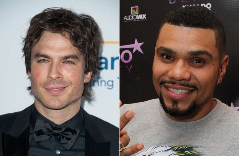 Não parece, mas o ator Ian Somerhalder e o cantor brasileiro Naldo Benny têm 36 anos. Ah, e o galã americano é quatro meses mais velho que o funkeiro.