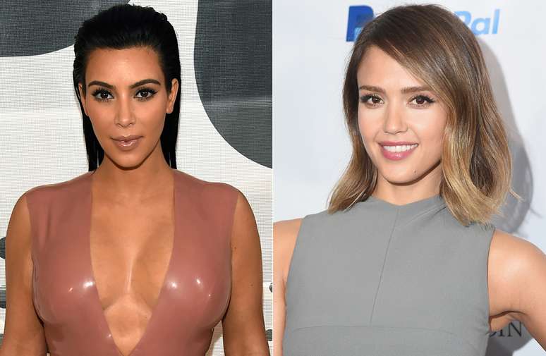 Talvez o excesso de maquiagem ou a repetição excessiva do próprio rosto nas redes sociais, não acha que Kim Kardashian parece ter mais do que 34 anos, mesma idade da atriz Jessica Alba?