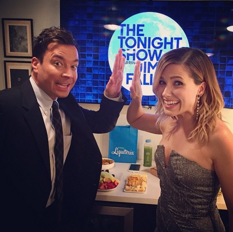 Jimmy Fallon com Sophia Bush