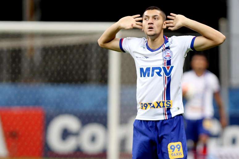 João Leonardo foi o autor do gol da sofrida vitória tricolor por 1 a 0 na Fonte Nova