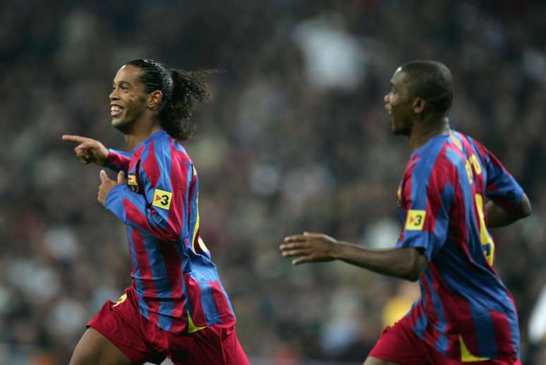 Ronaldinho e Eto'o: donho do Antalyaspor, que quer reeditar dupla do Barça