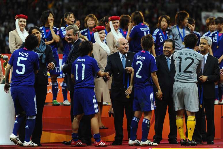 Joseph Blatter compareceu a todas as finais da Copa do Mundo Feminina na história
