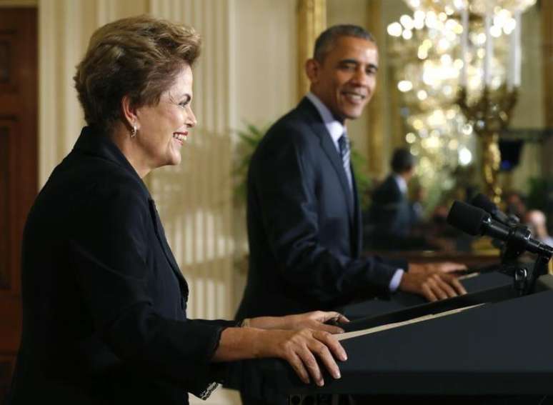 Dilma e Obama concedem entrevista na Casa Branca.  30/6/2015.