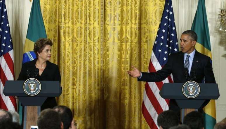 Presidentes Dilma e Obama na Casa Branca. 30/06/2015