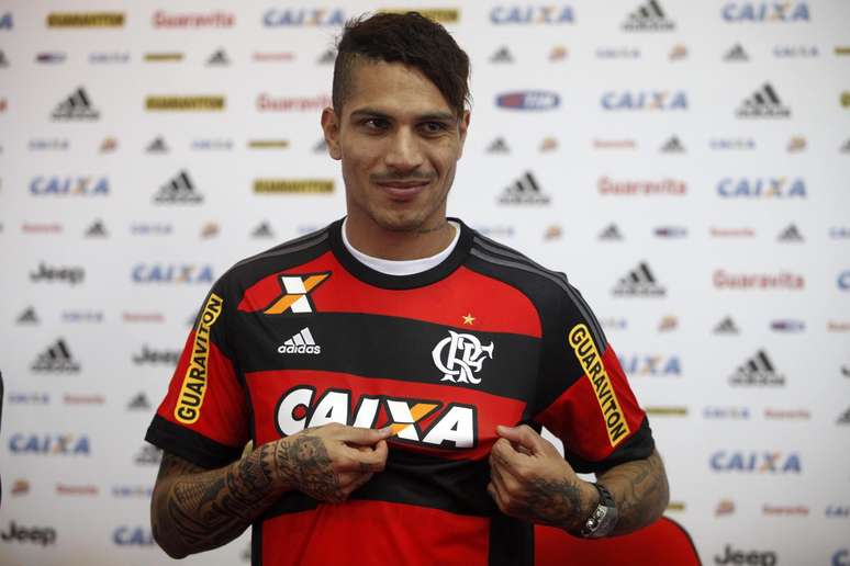 Paolo Guerrero foi apresentado pelo Flamengo na última terça-feira