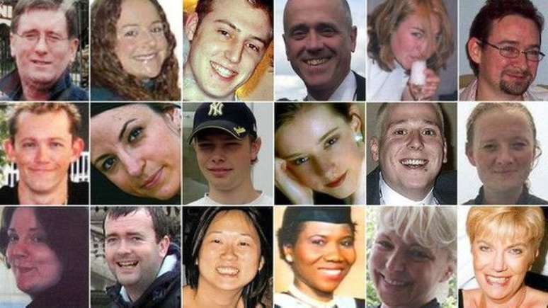 Ao todo, 52 pessoas foram mortas nos quatro atentados coordenados em Londres