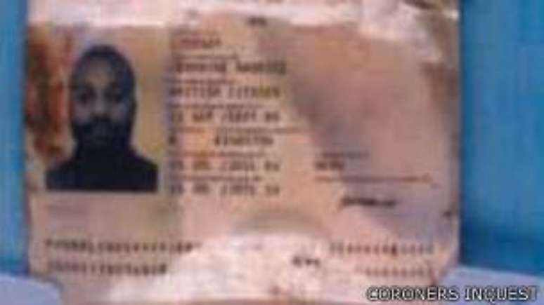 O passaporte do extremista Germaine Lindsay foi encontrado no vagão em que a bomba explodiu