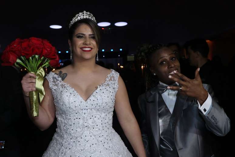 Neném, da dupla Pepê e Neném, se casou com Thais Baptista em SP, na noite da última segunda-feira (6)