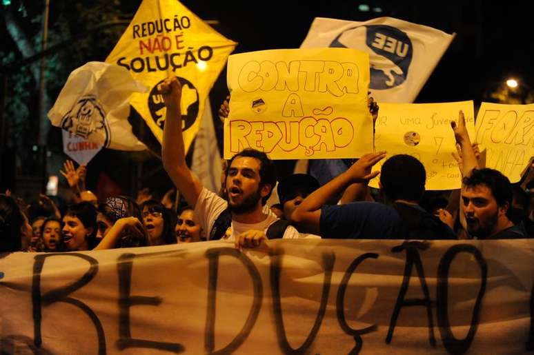 Ato contra redução da maioridade penal já havia sido realizado semana passada em São Paulo