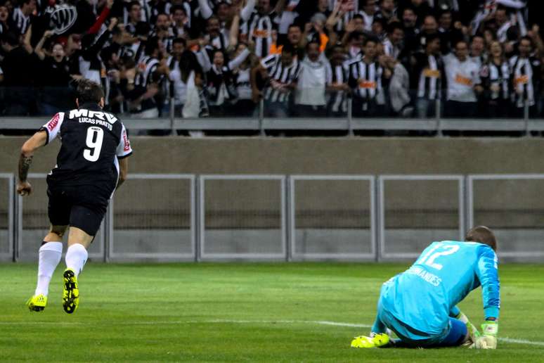 Lucas Pratto anotou o primeiro gol do Atlético-MG no Mineirão