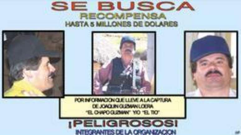 Antes de ser recapturado no ano passado, os EUA haviam oferecido uma recompensa de US$ 5 milhões por informações sobre Guzmán
