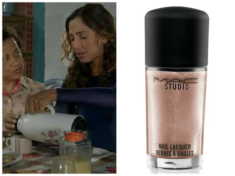 Regina (Camila Pitanga), de Babilônia, aparece em segundo lugar no ranking. O esmalte metálico é o Soirée, da M.A.C. Preço: R$ 39. Informações: 0800-8921695