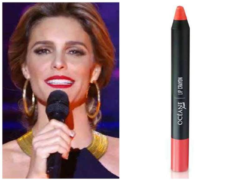 O batom vermelho da apresentadora Fernanda Lima, do SuperStar, é da linha Lip Crayon, cor Red, da marca Océane Femme. Preço: R$ 29. Informações: (11) 2171-0142