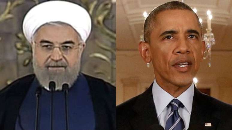 O presidente do Irã, Hassan Rouhani, e o dos EUA, Barack Obama, anunciaram o acordo praticamente ao mesmo tempo nesta terça-feira.