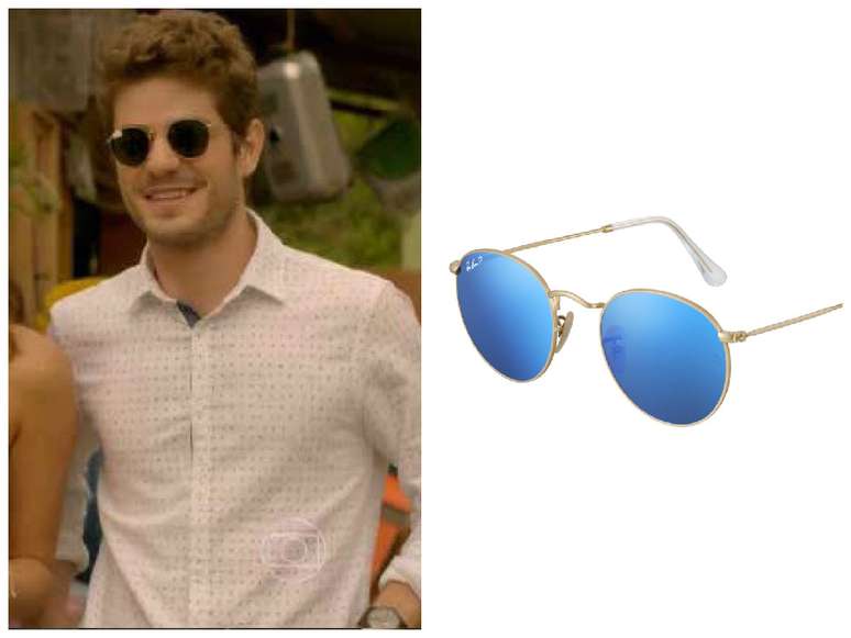 Os &oacute;culos de sol do Benjamin (Maur&iacute;cio Destri), de I Love Parais&oacute;polis, s&atilde;o o modelo 3447 da Ray-Ban. Pre&ccedil;o: R$ 530. Informa&ccedil;&otilde;es: (11) 2395-5000