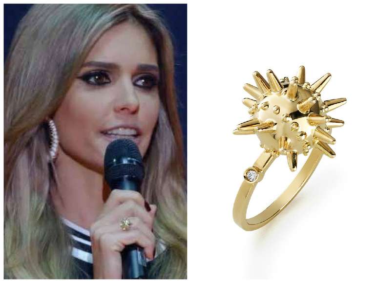 A apresentadora Fernanda Lima, do SuperStar, agradou com anel Ouri&ccedil;o, da cole&ccedil;&atilde;o Mar&eacute;, da marca Aron & Hirsch. Pre&ccedil;o: R$7.900. Informa&ccedil;&otilde;es: (11) 3151-4586