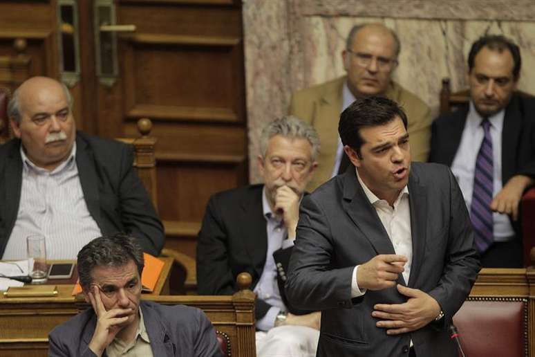 Premier Alexis Tsipras defendeu acordo no Parlamento