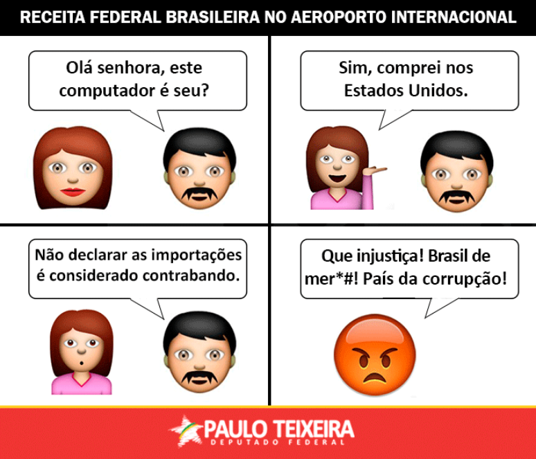 História em quadrinhos publicada pelo petista