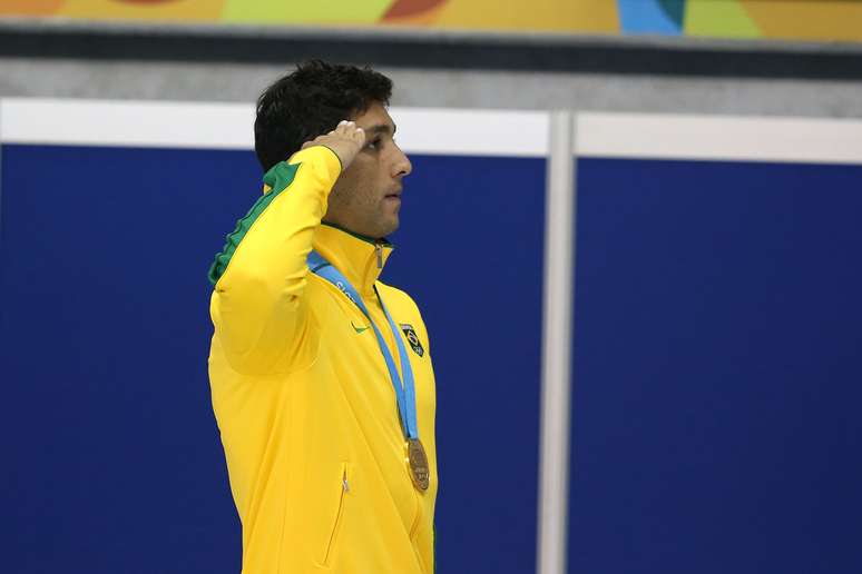 Thiago Simon foi ouro nos 200 m peito