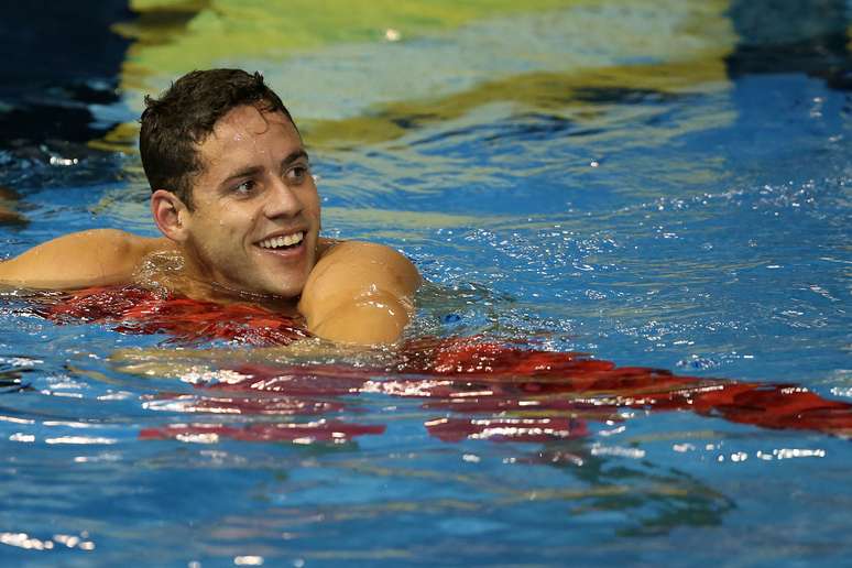 Dois dias após ser desclassificado em uma prova, Thiago Pereira voltou à piscina