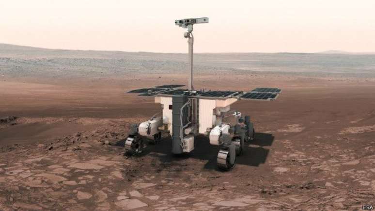 O veículo robótico viajará para Marte em 2018