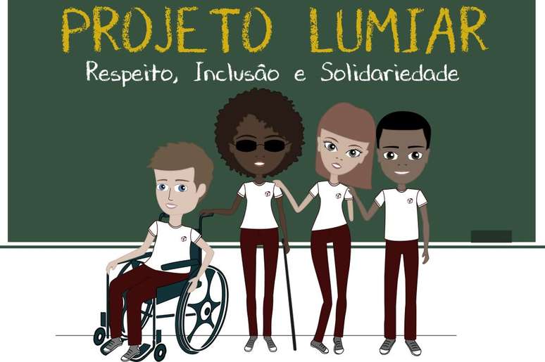 Convidada por Luana, a ex-aluna Talita Amorim fez a arte gráfica do projeto "Lumiar"