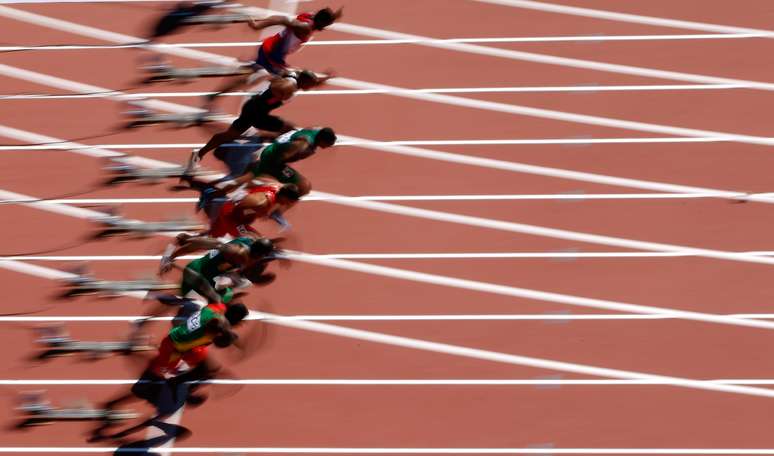 Nos 100m rasos masculino, Felipe dos Santos e Luiz Alberto de Ara&uacute;jo se classificaram para a final