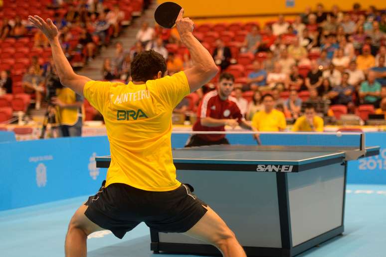 Brasil conquistou ouro, prata e bronze no individual masculino do tênis de mesa em Toronto