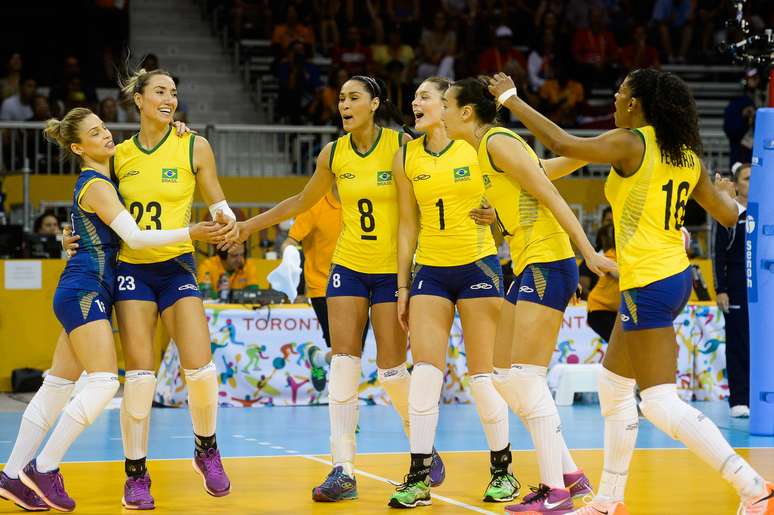 Jogadoras da seleção brasileira de vôlei disputaram vaga na final dos Jogos Pan-Americanos de Toronto contra Porto Rico