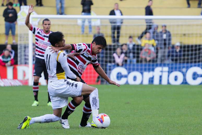 Criciúma e Santa Cruz não saíram do zero no Heriberto Hülse