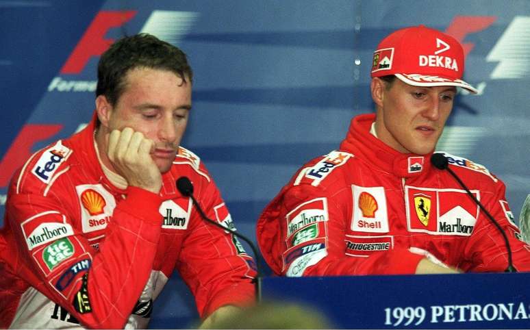 Eddie Irvine foi companheiro de equipe de Michael Schumacher na Ferrari