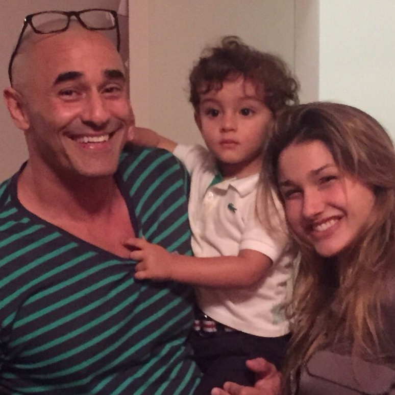 Luciano Szafir posta foto com os filhos David e Sasha 