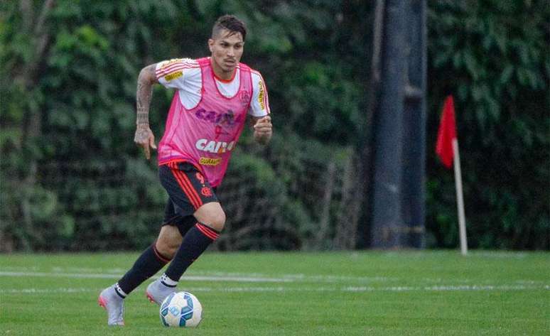 Treino do Flamengo - Guerrero