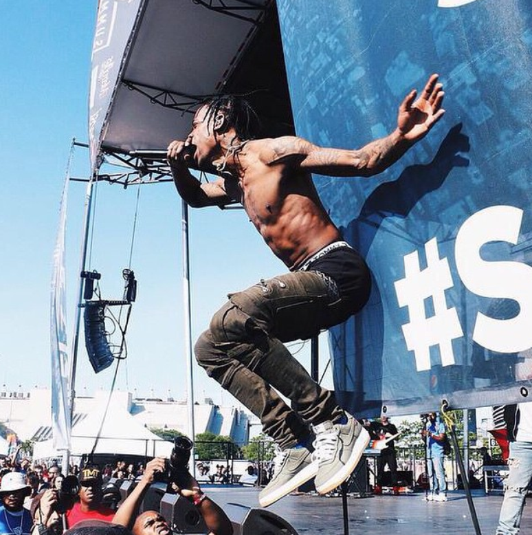 Travis Scott em show em Nova York