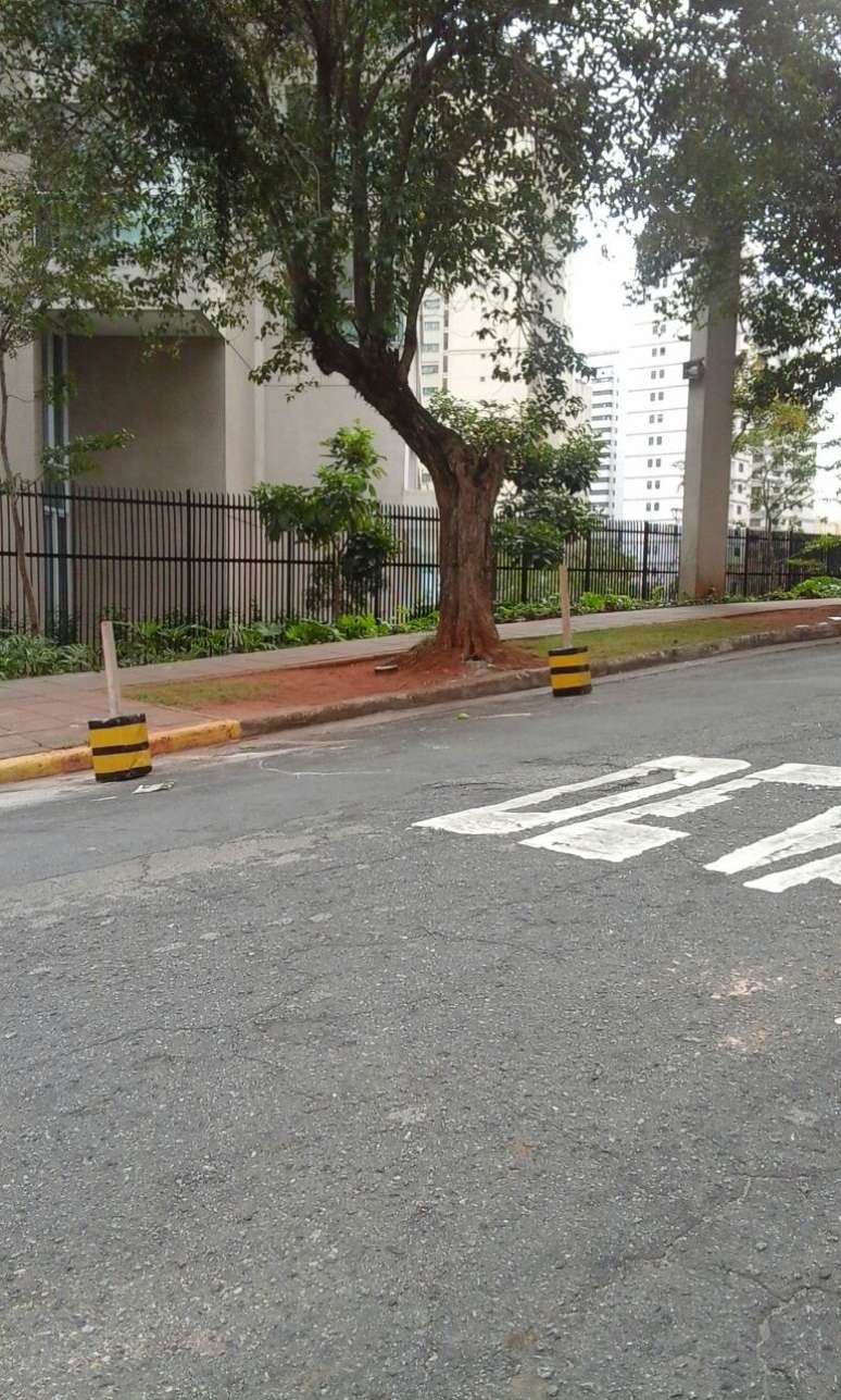 A prefeitura afirmou que removeu os materiais da via