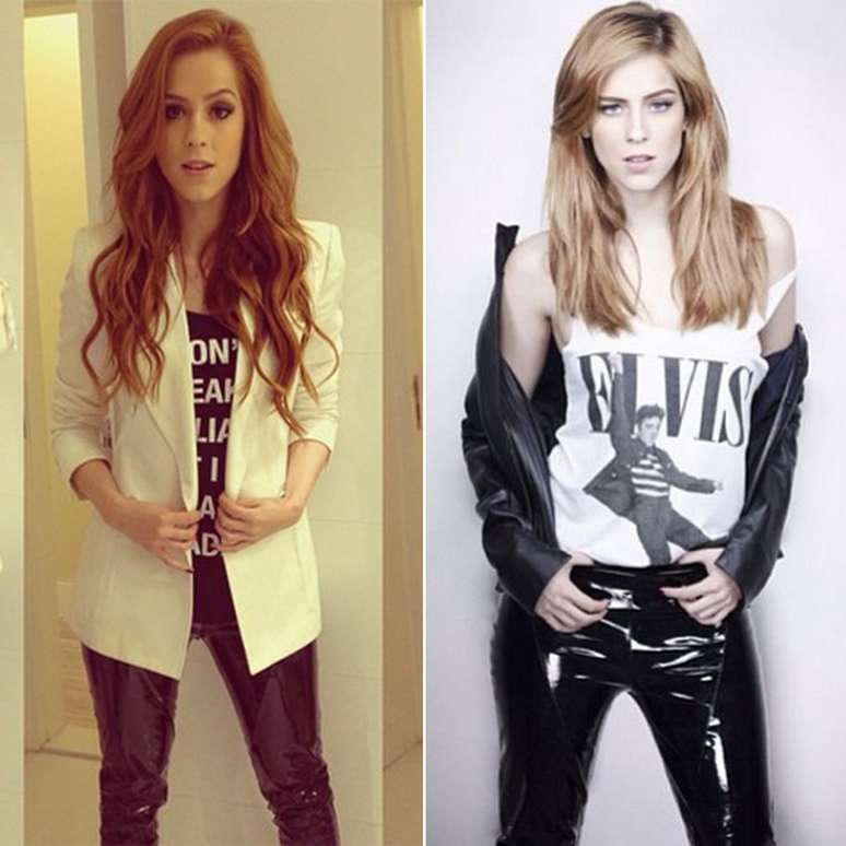 A calça de couro é peça coringa para um passeio com as amigas, seja no cinema ou em um restaurante japonês