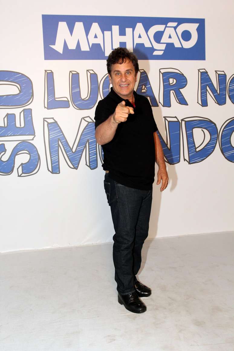 O ator Marcos Frota, que já atuou no folhetim, durante festa no Projac, no Rio, nesta terça-feira (4) 
