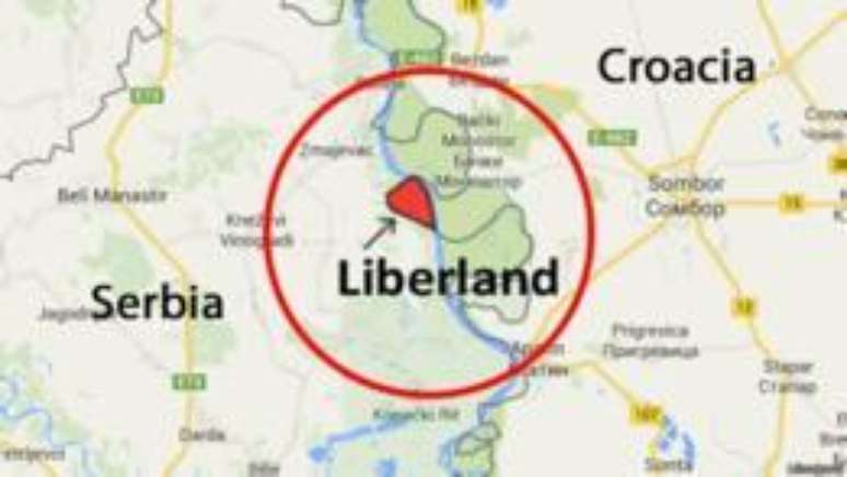 Liberland est&aacute; localizado na fronteira entre S&eacute;rvia e Cro&aacute;cia, na antiga Iugusl&aacute;via
