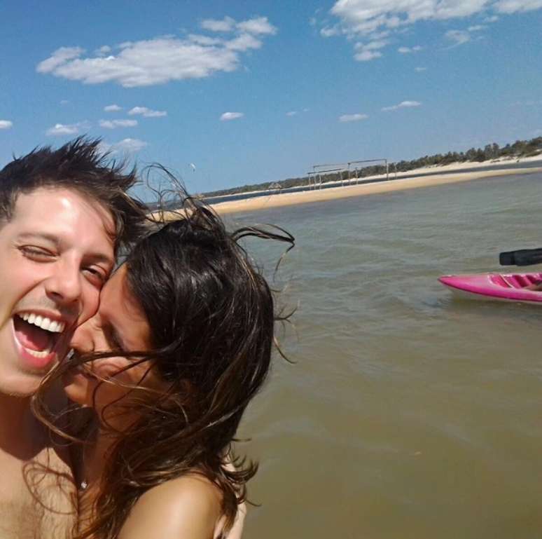 Porchat postou selfie ao lado de Nataly Mega no Instagram