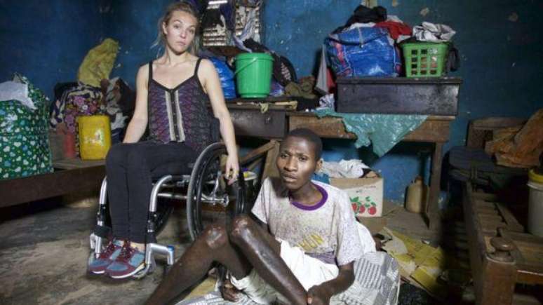 Sophie visitou Gana para um documentário sobre a vida em Gana para pacientes com deficiência: alguns deles vivem no mesmo quarto há 15 anos