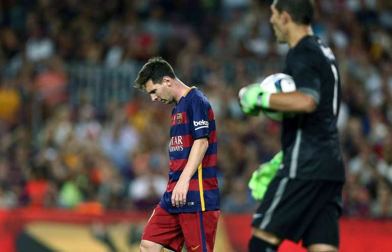 Messi fez o gol do Barça, mas não levantou mais uma taça