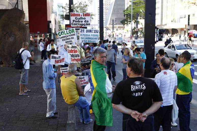Segundo o instituto Datafolha, 82% dos manifestantes de São Paulo apoiam o impeachment da presidente Dilma