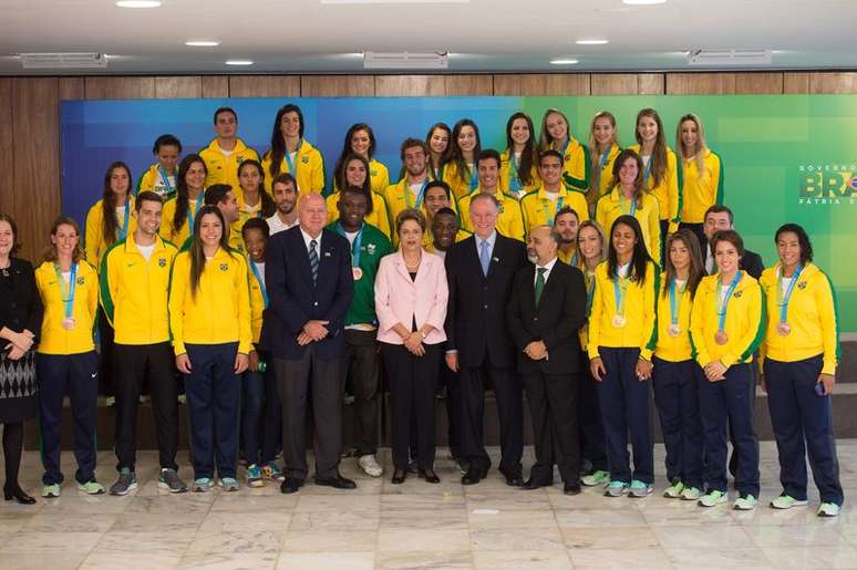 Dilma recebeu em Brasília a delegação brasileira no Pan-Americano 