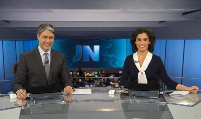 William Bonner e Renata Vasconcellos, do JN: busca da imparcialidade (Foto: Divulgação/TV Globo)