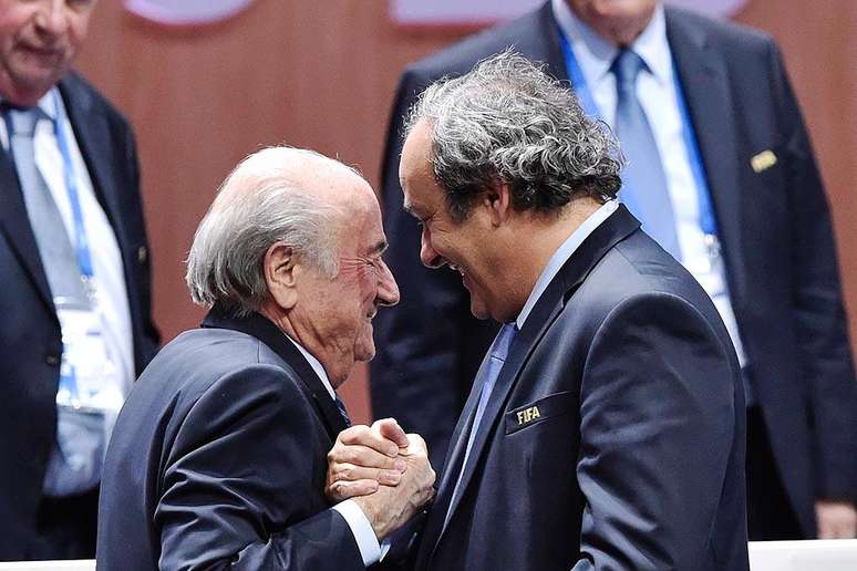  FIFA  Sepp Blatter Michel Platini